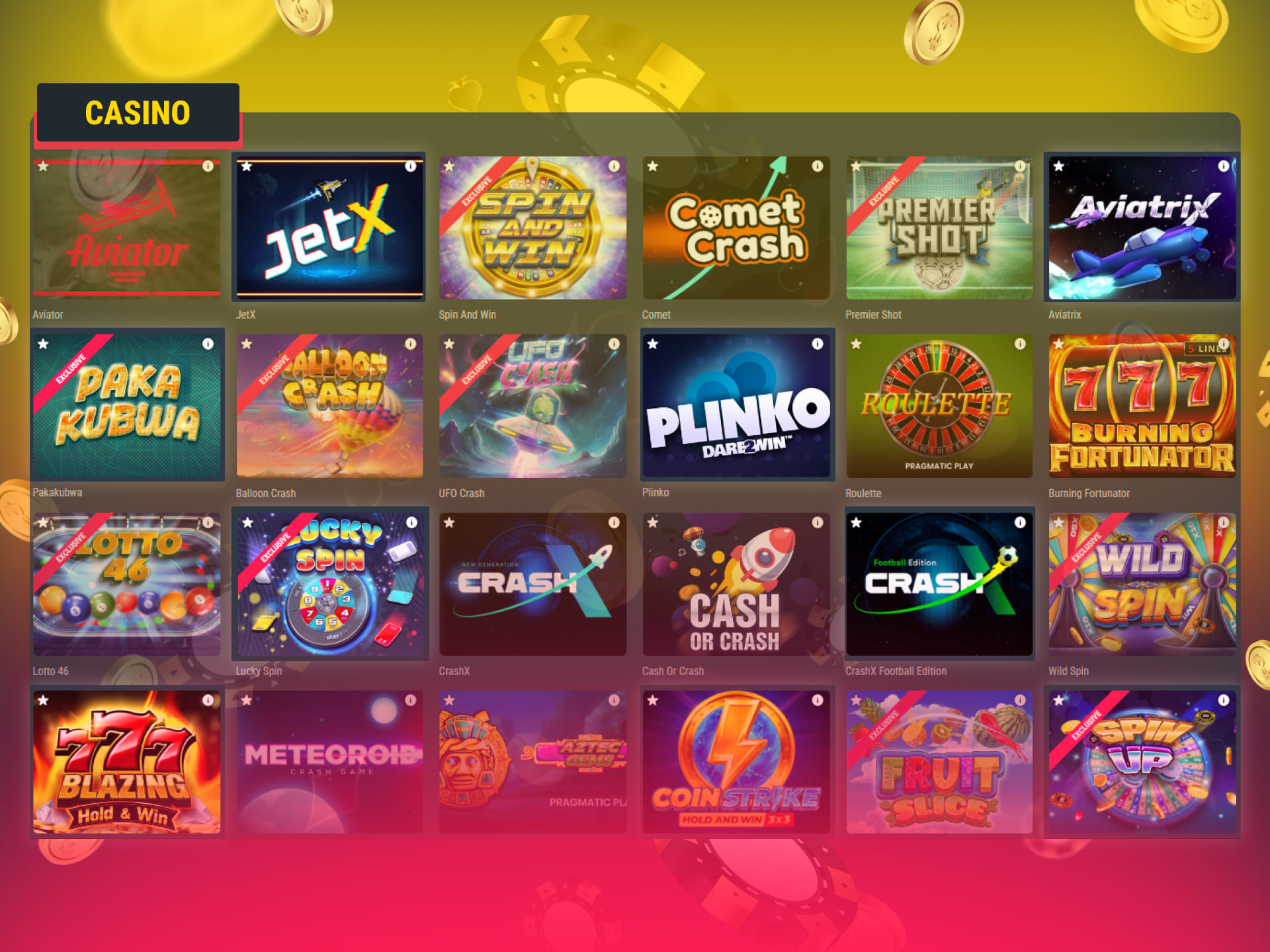 BetGR8 Kenya maximum benefits from playing casino on the platform and a variety of games