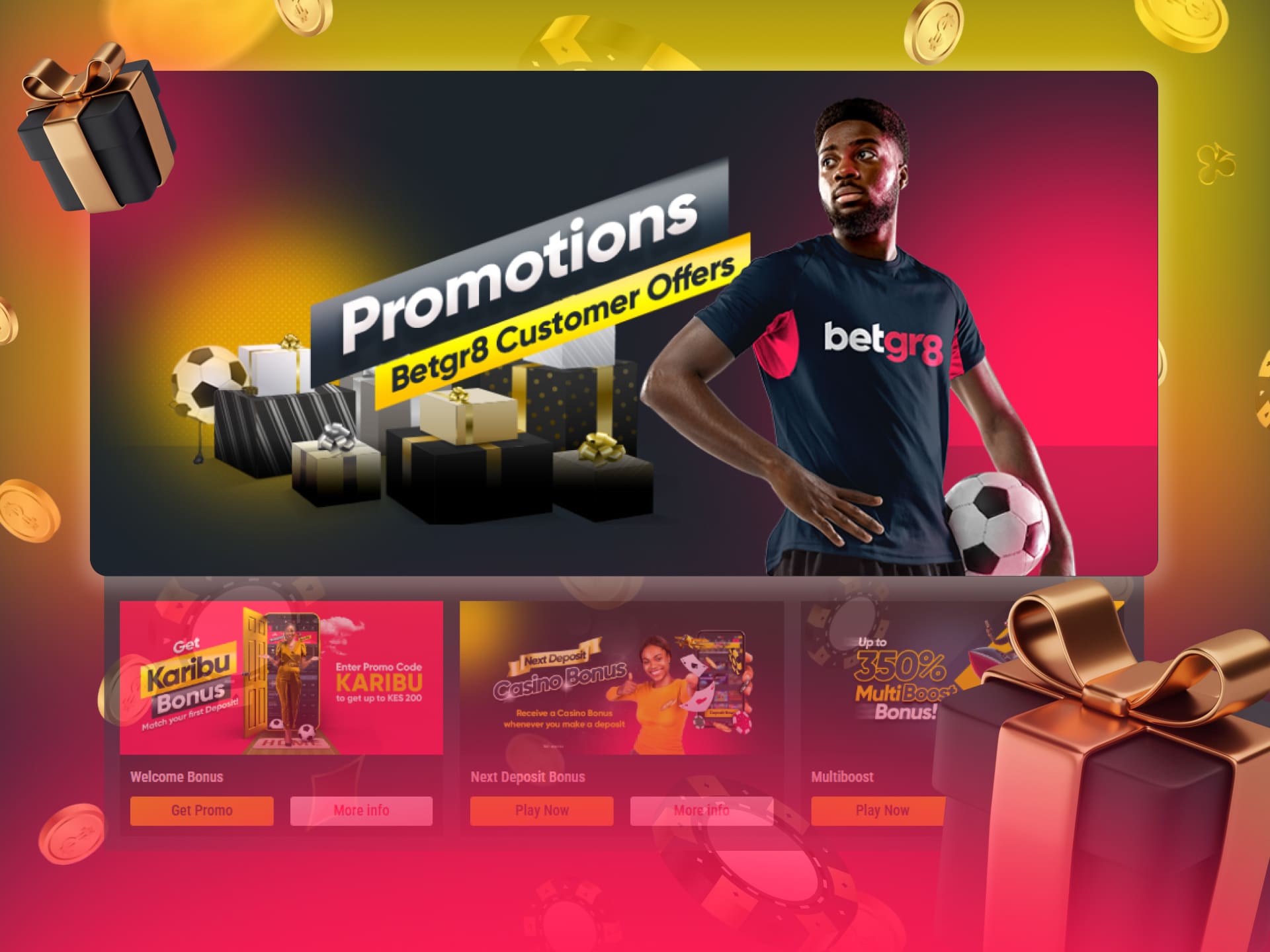 BetGR8 Kenya lucrative bonus offers platform to increase your benefits