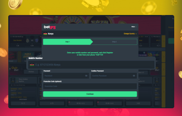 BetGR8 Kenya registration process on the platform to start playing and getting benefits step 3